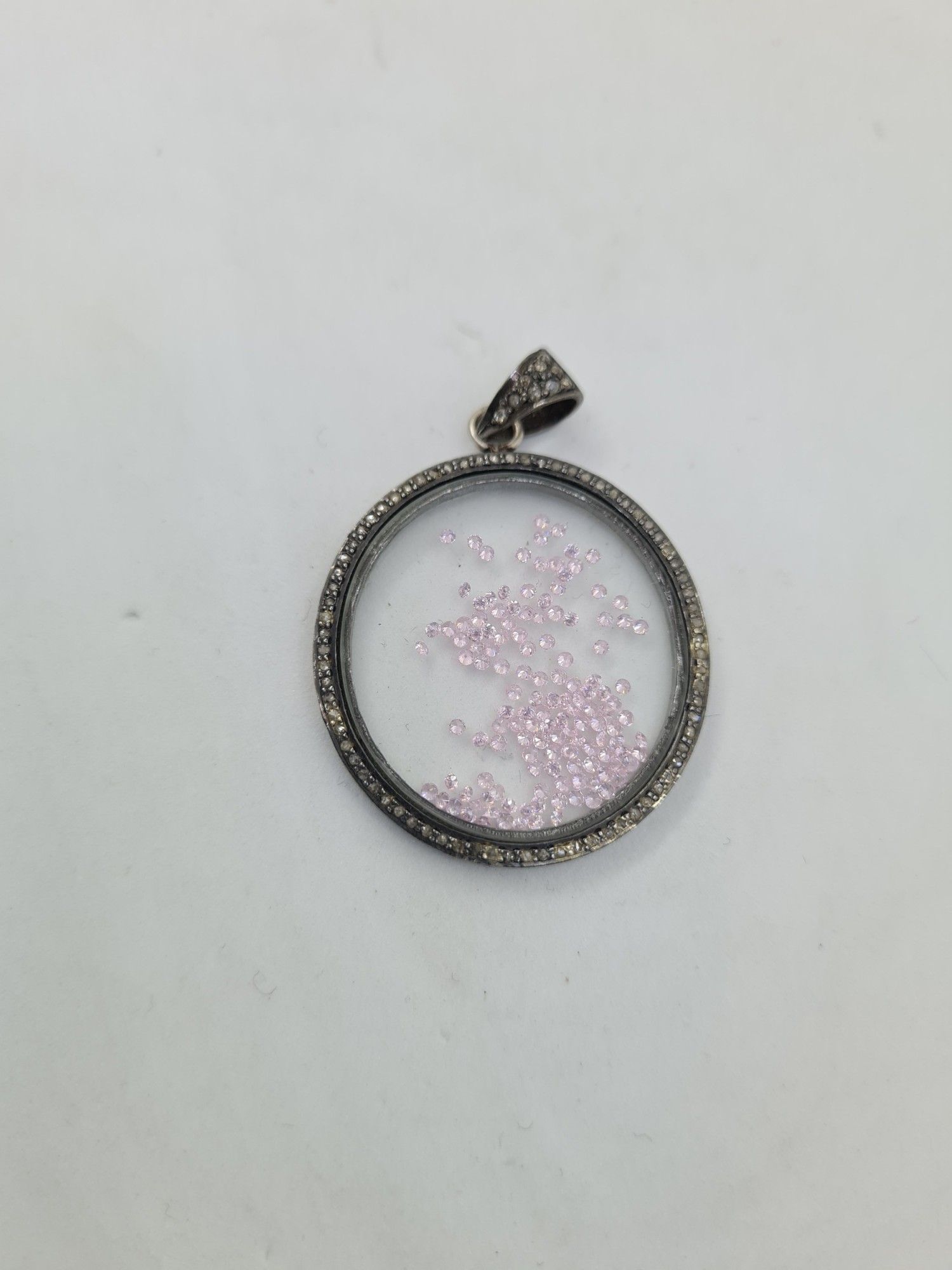 Pembe Kuvars Kolye Ucu #2