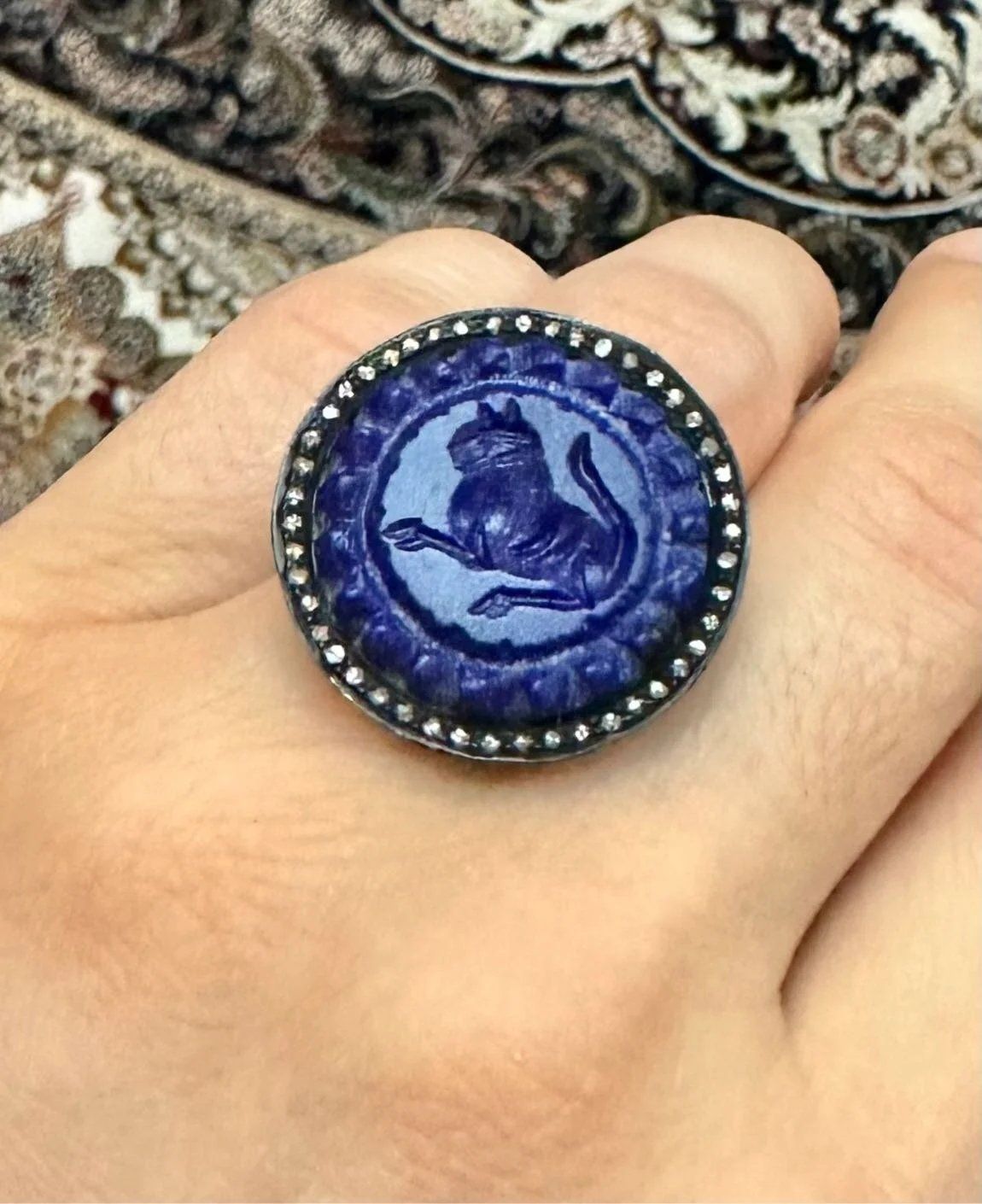 İşlemli Lapis Yüzük #3 4