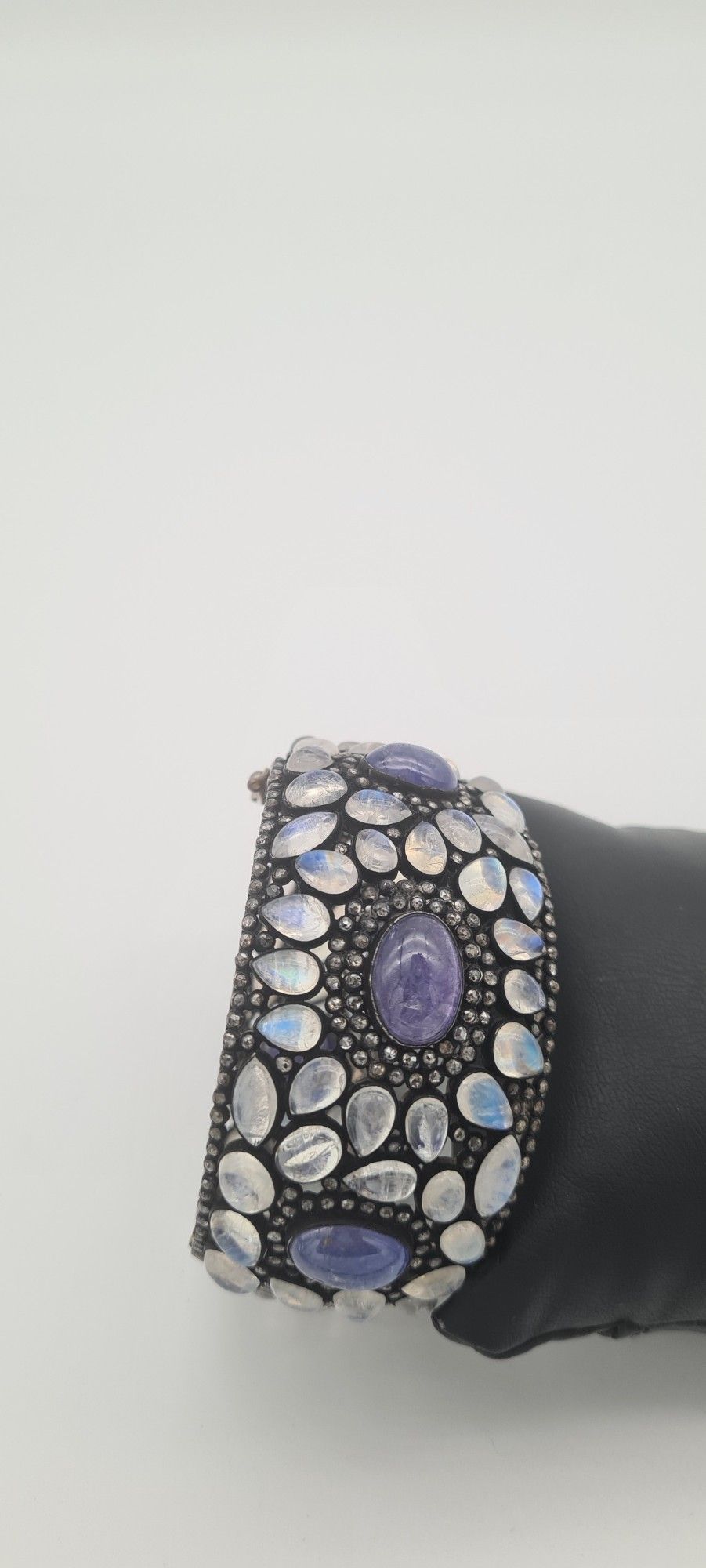 Tanzanit Opal ve Elmas Oval Bilezik