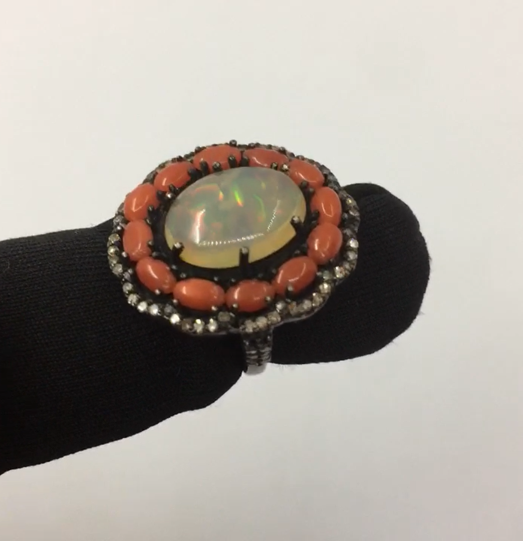 Opal Mercan Yüzük  2