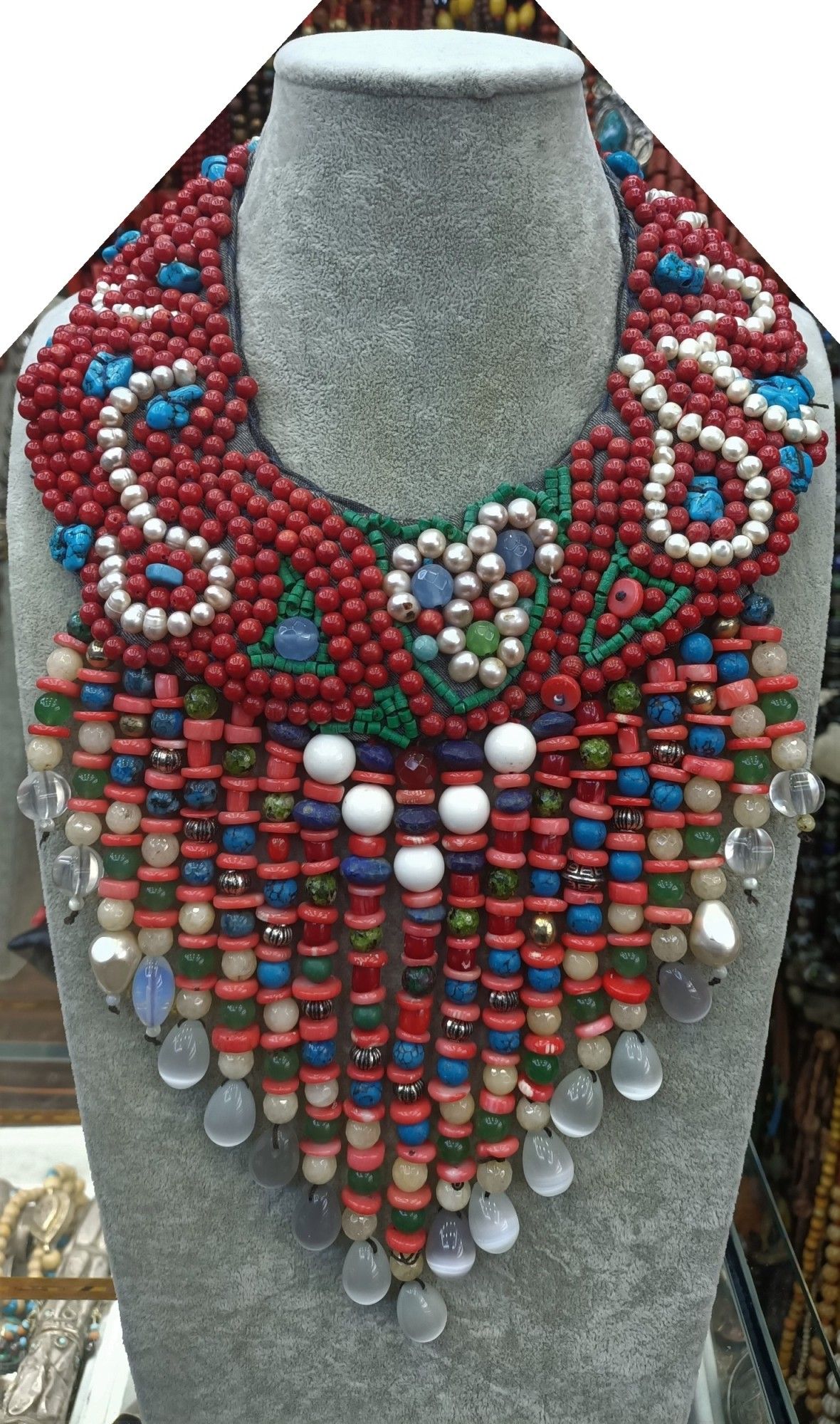 Değerli Karışık Taşlı Kolye #9