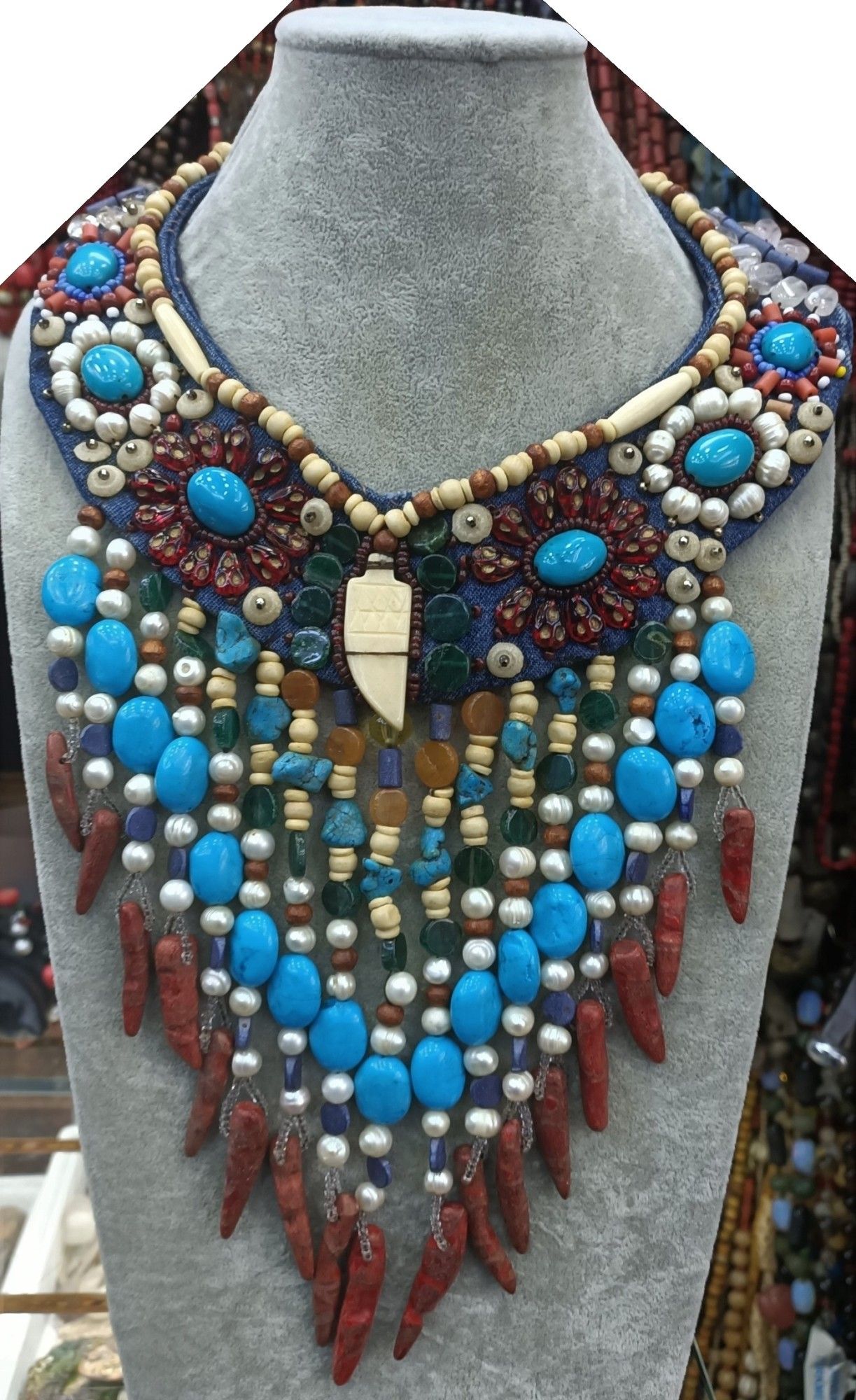 Değerli Karışık Taşlı Kolye #58