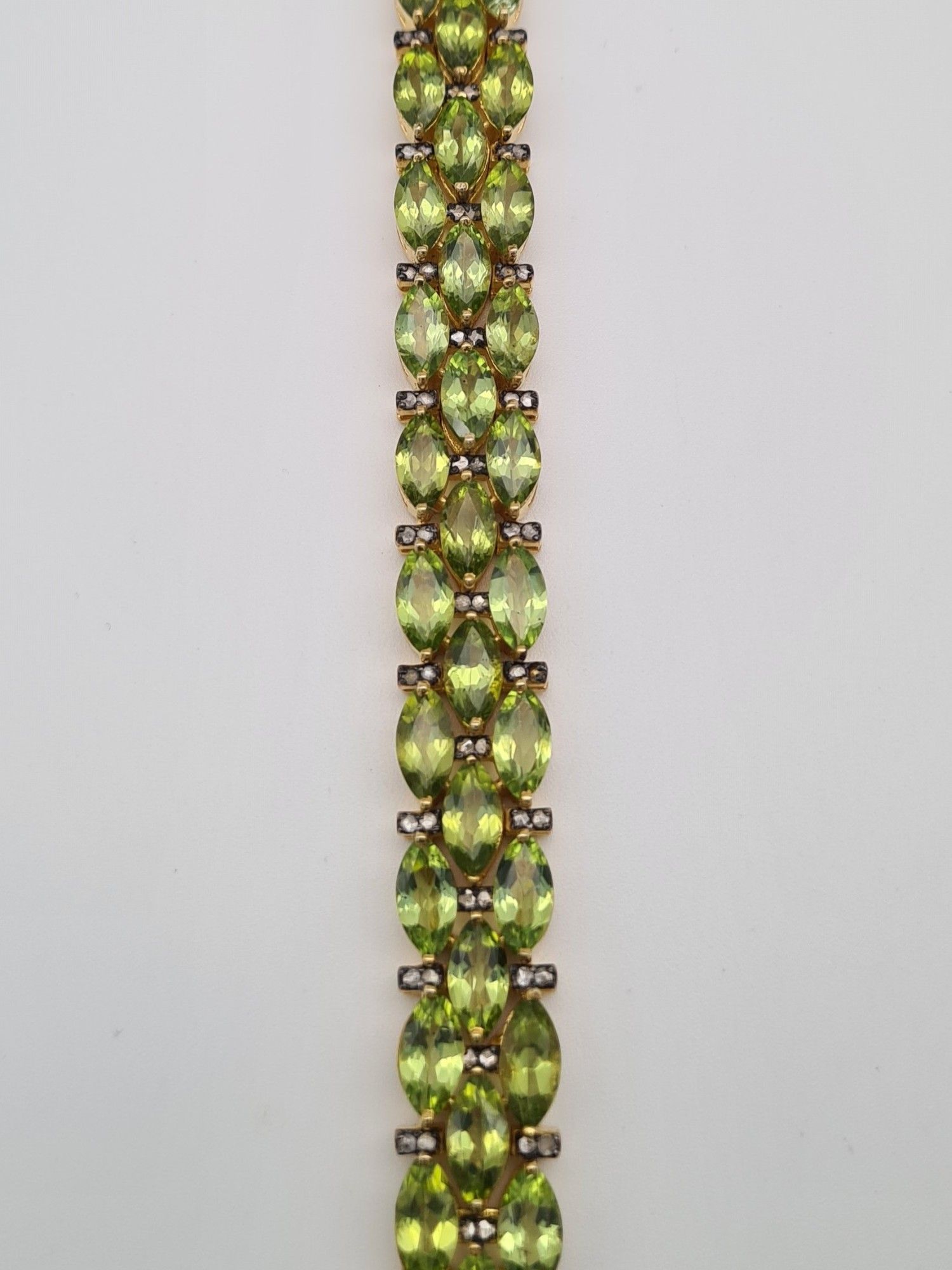 Peridot ve Elmas Bileklik #4