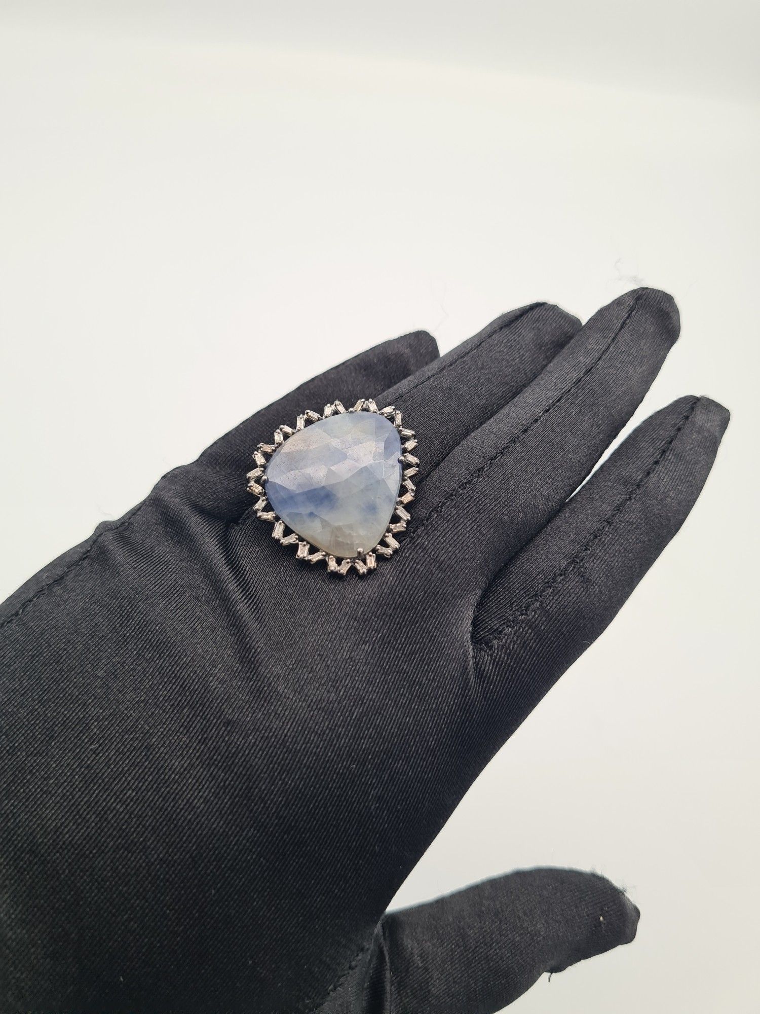 Düz Kesim Safir Yüzük 2