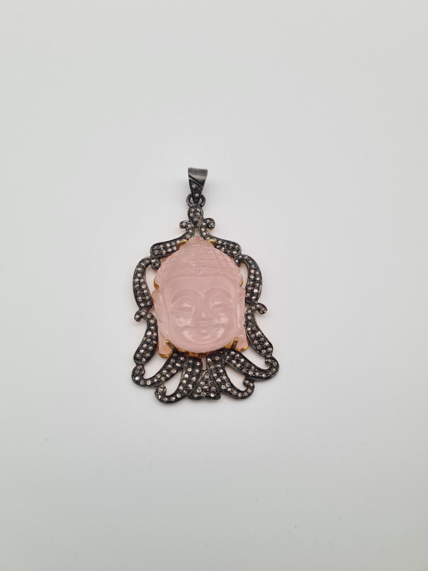 Pembe Kuvars Kolye Ucu #3 2