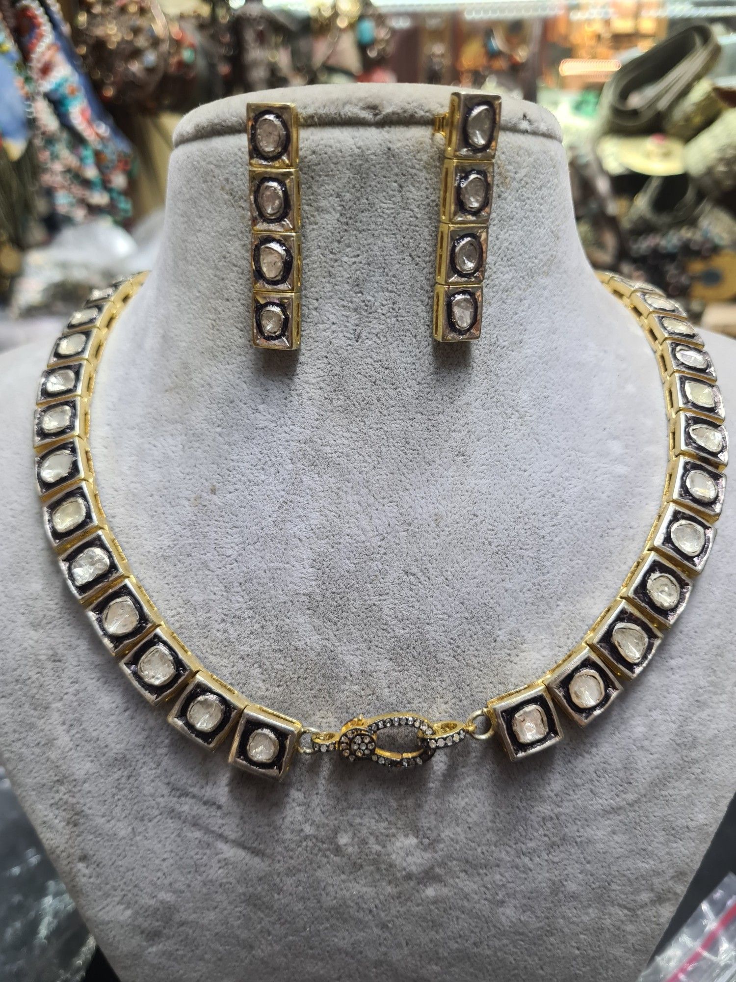 Elmas Kolye ve Küpe Set 4