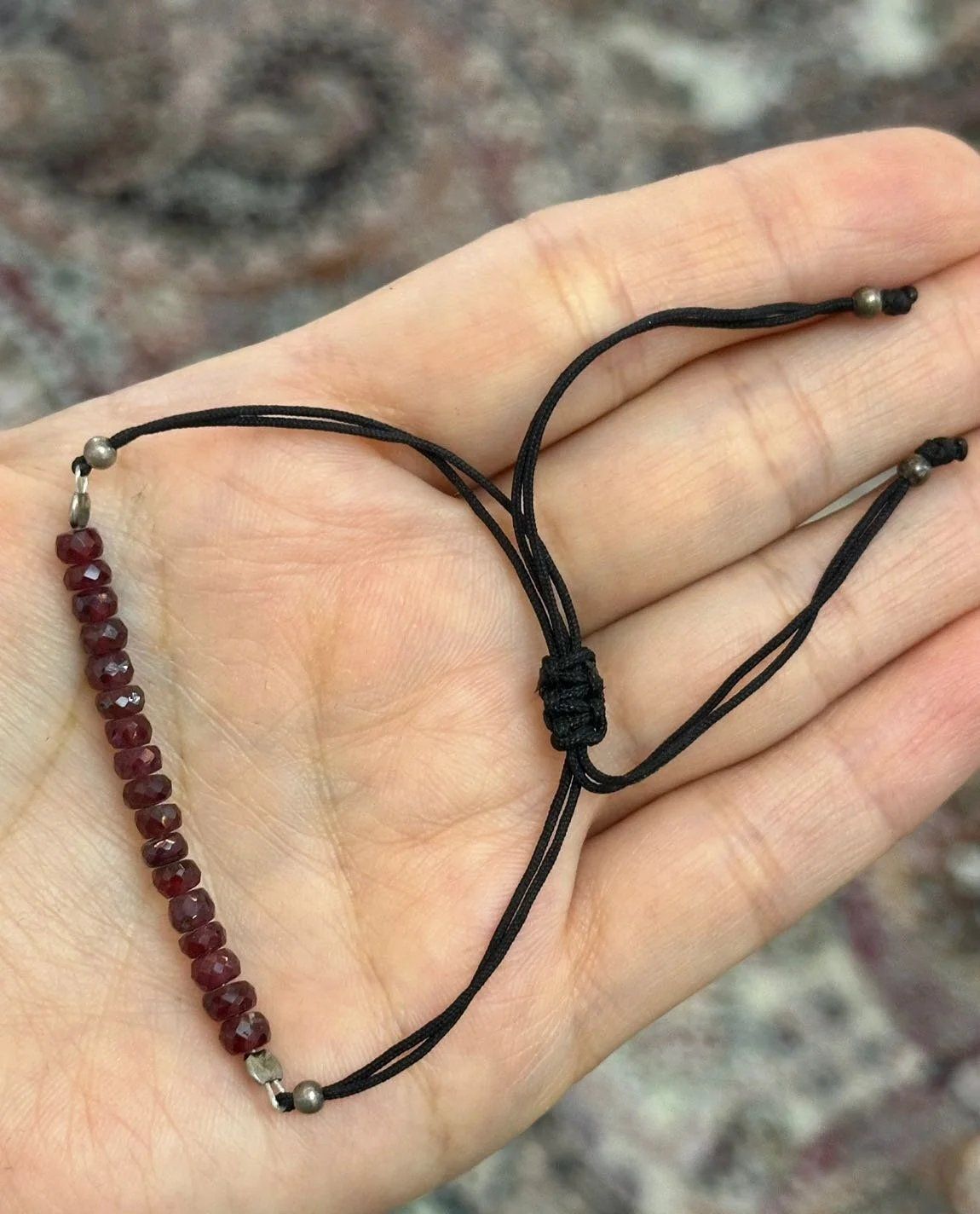 Has Yakut Örgülü Bileklik