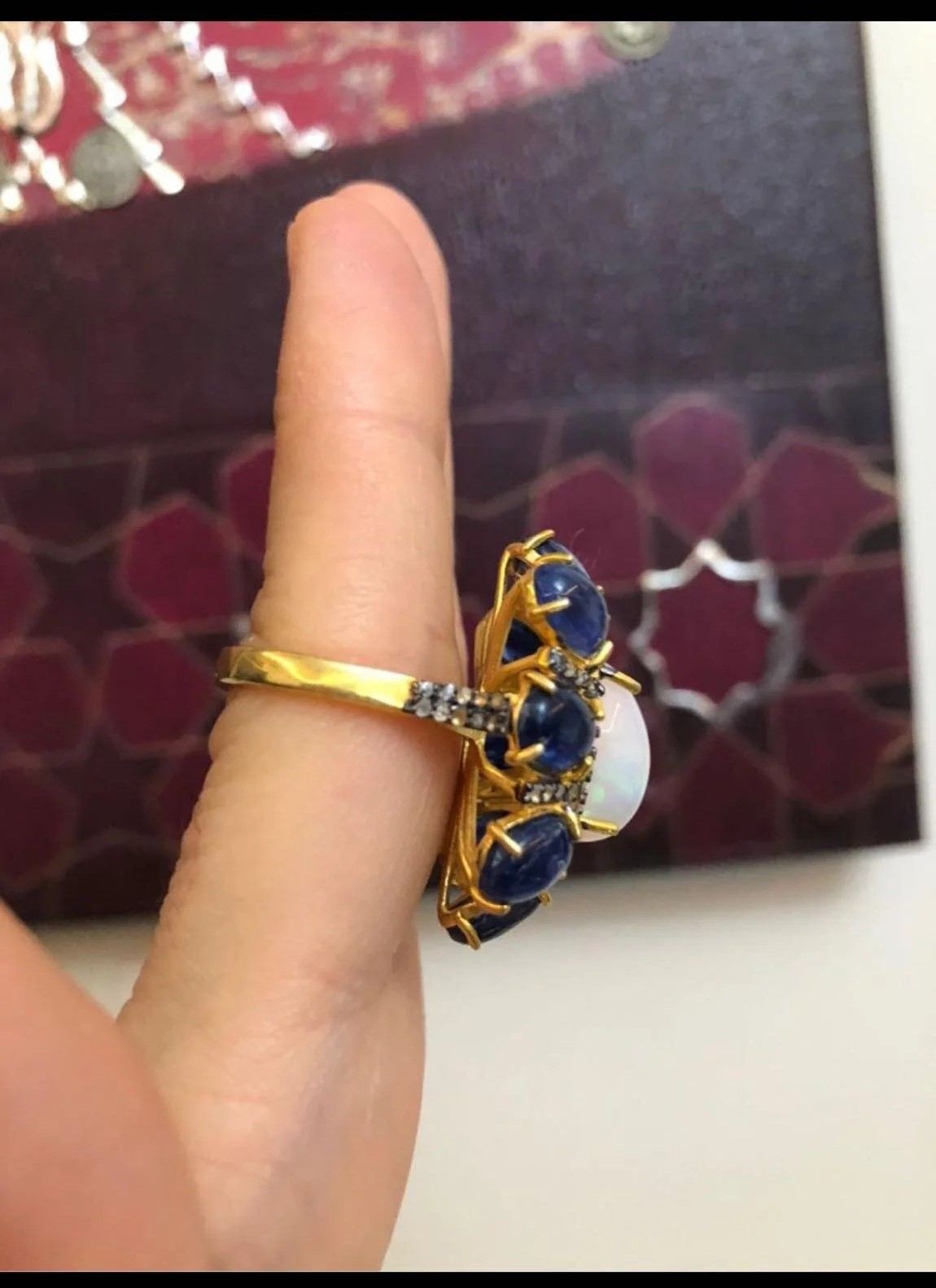 Opal Tanzanit Yüzük #2 2