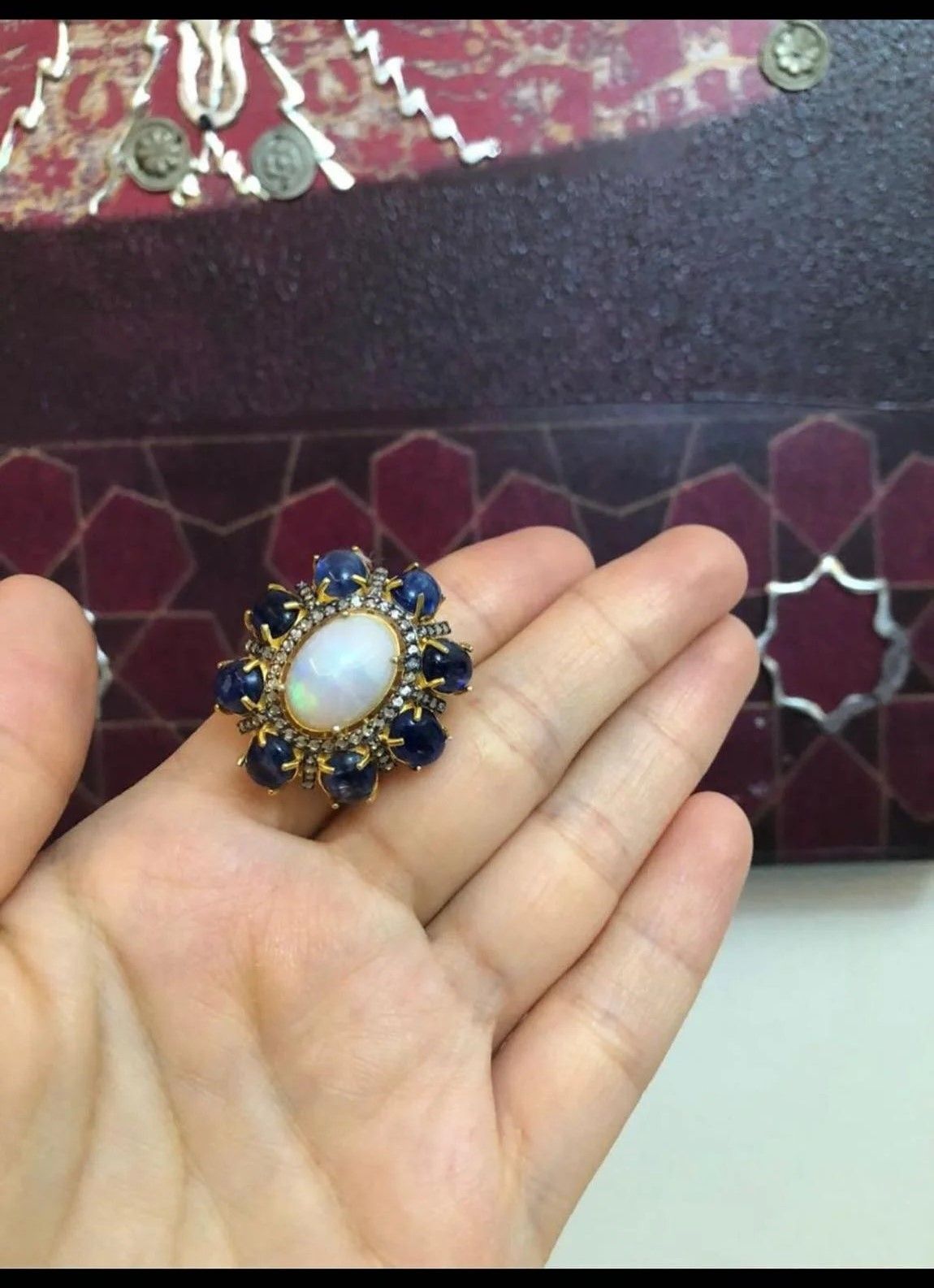Opal Tanzanit Yüzük #2 3