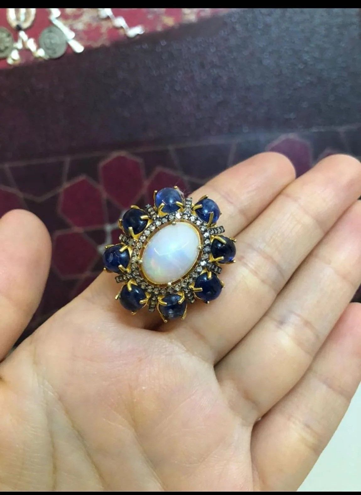 Opal Tanzanit Yüzük #2 4