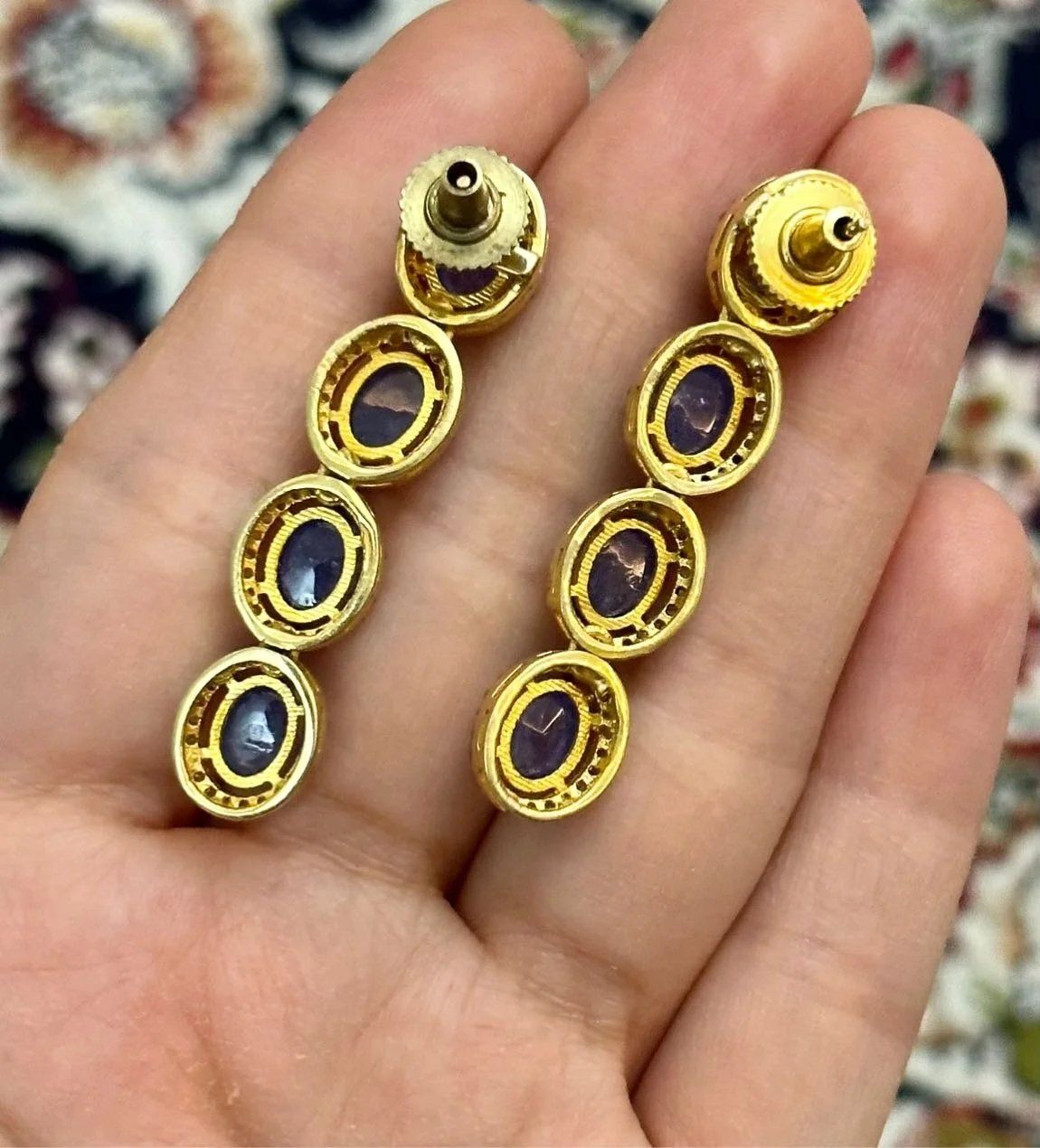Tanzanit Küpe #2