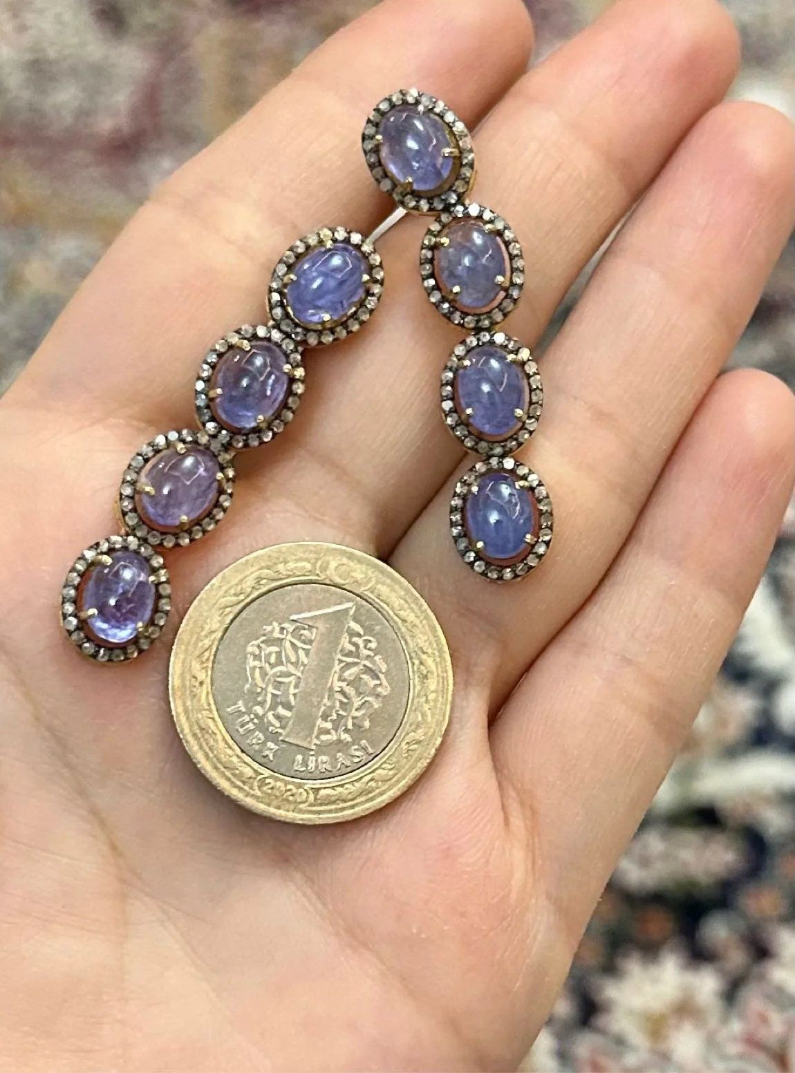 Tanzanit Küpe #2 2