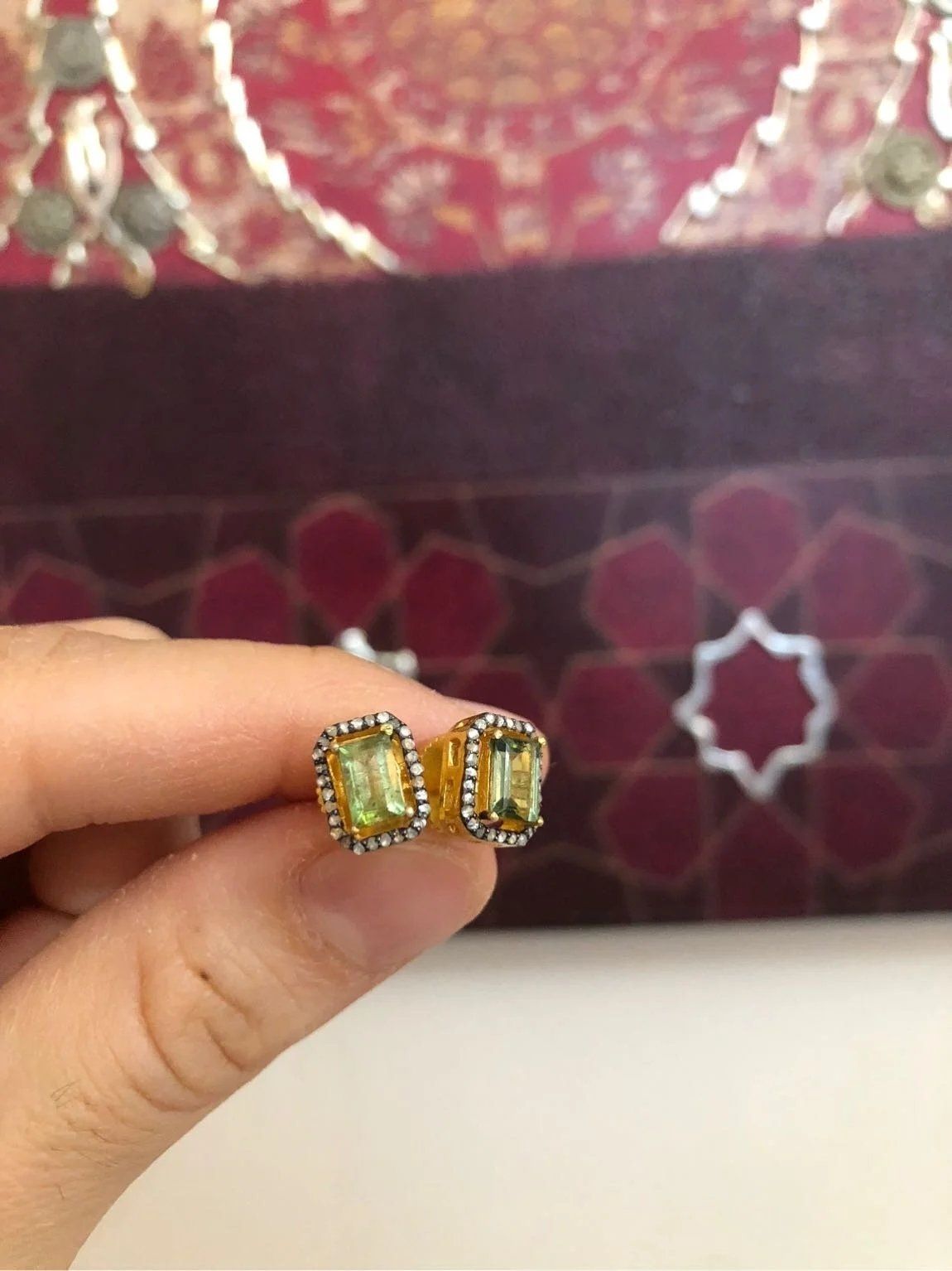 Peridot Küpe  3