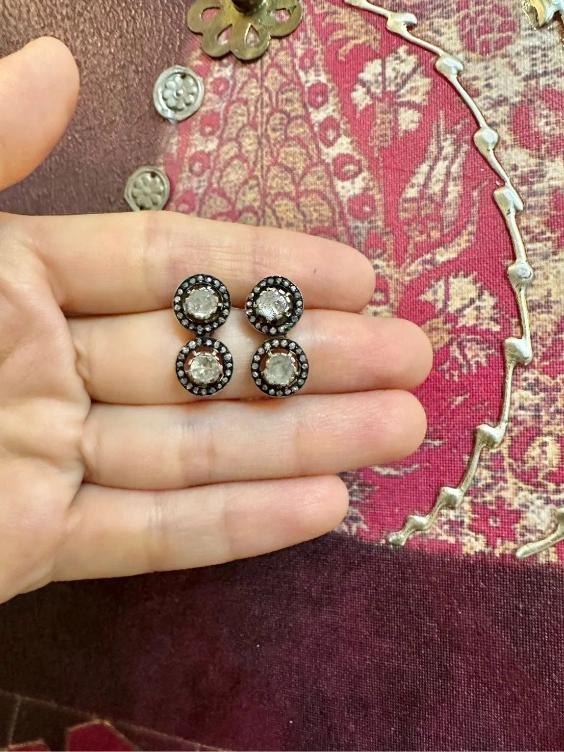Sade Elmas Küpe #80 3