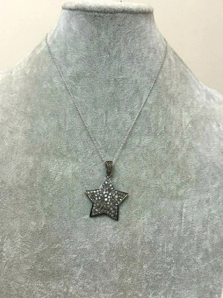 Yıldız Motif Elmas Kolye 3