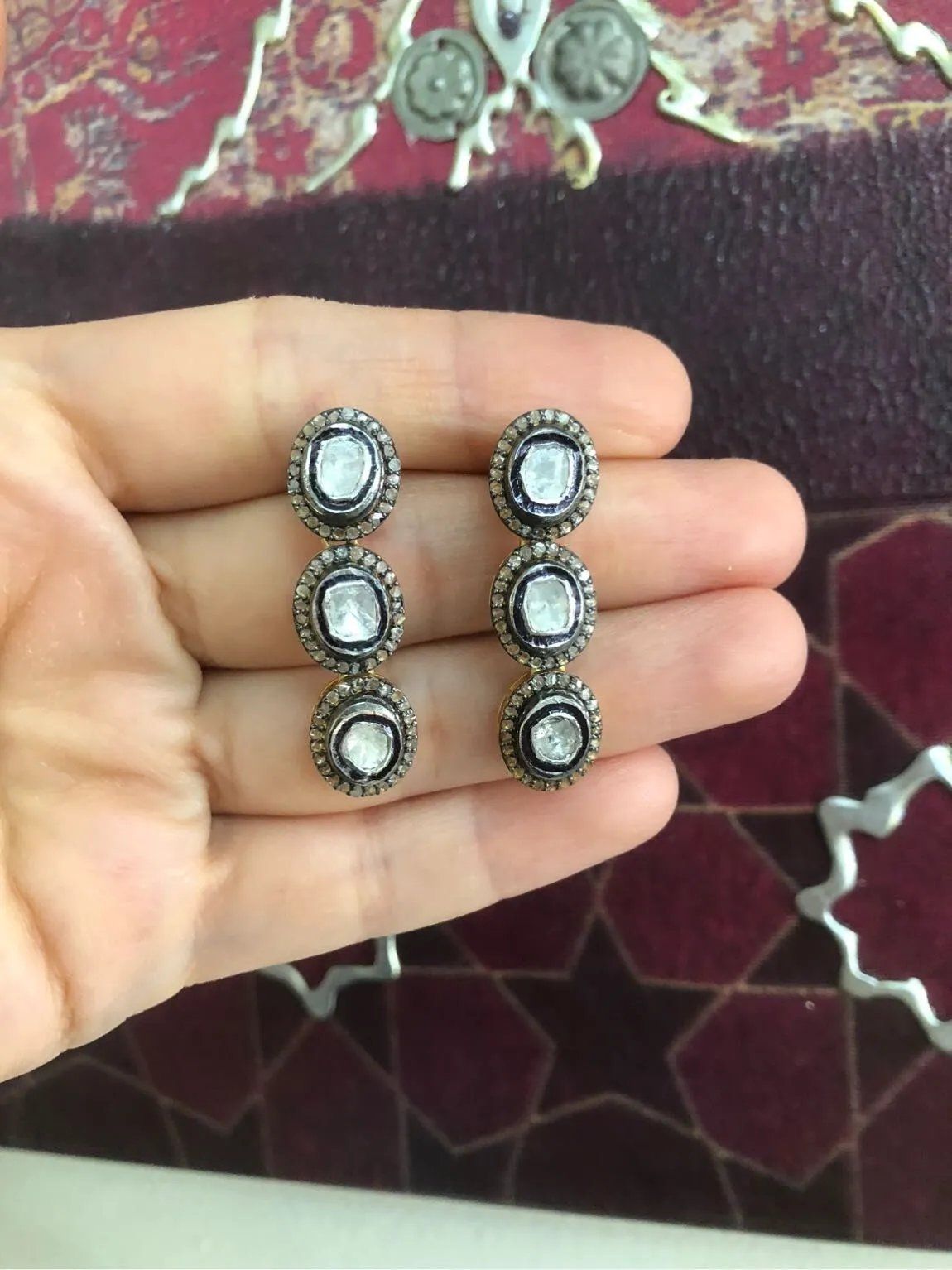 Sade Elmas Küpe #82 2