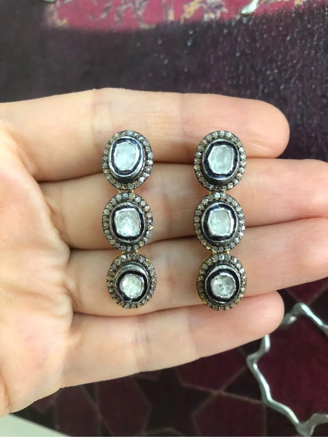 Sade Elmas Küpe #82 3