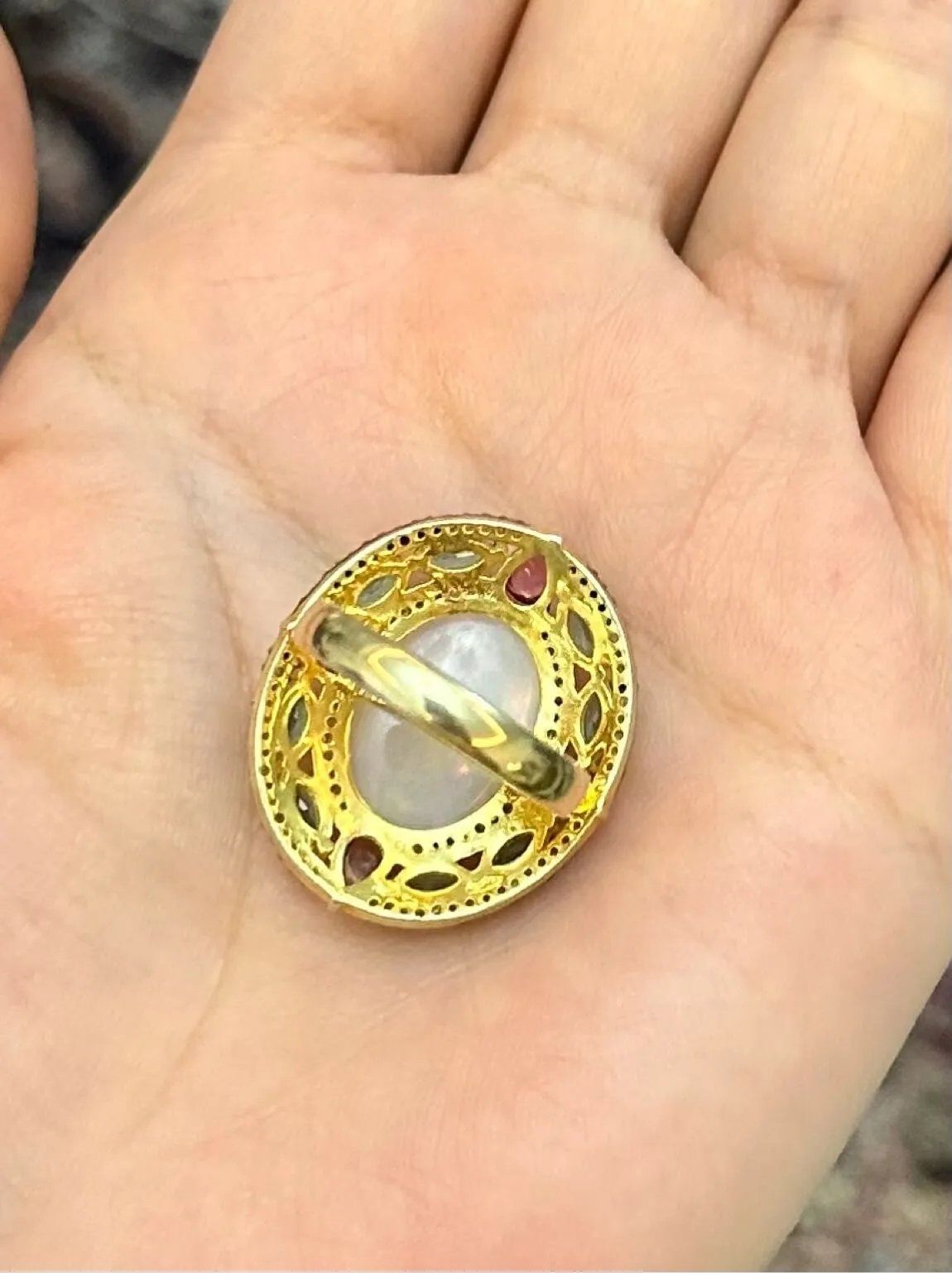 Opal Yakut Zümrüt Yüzük