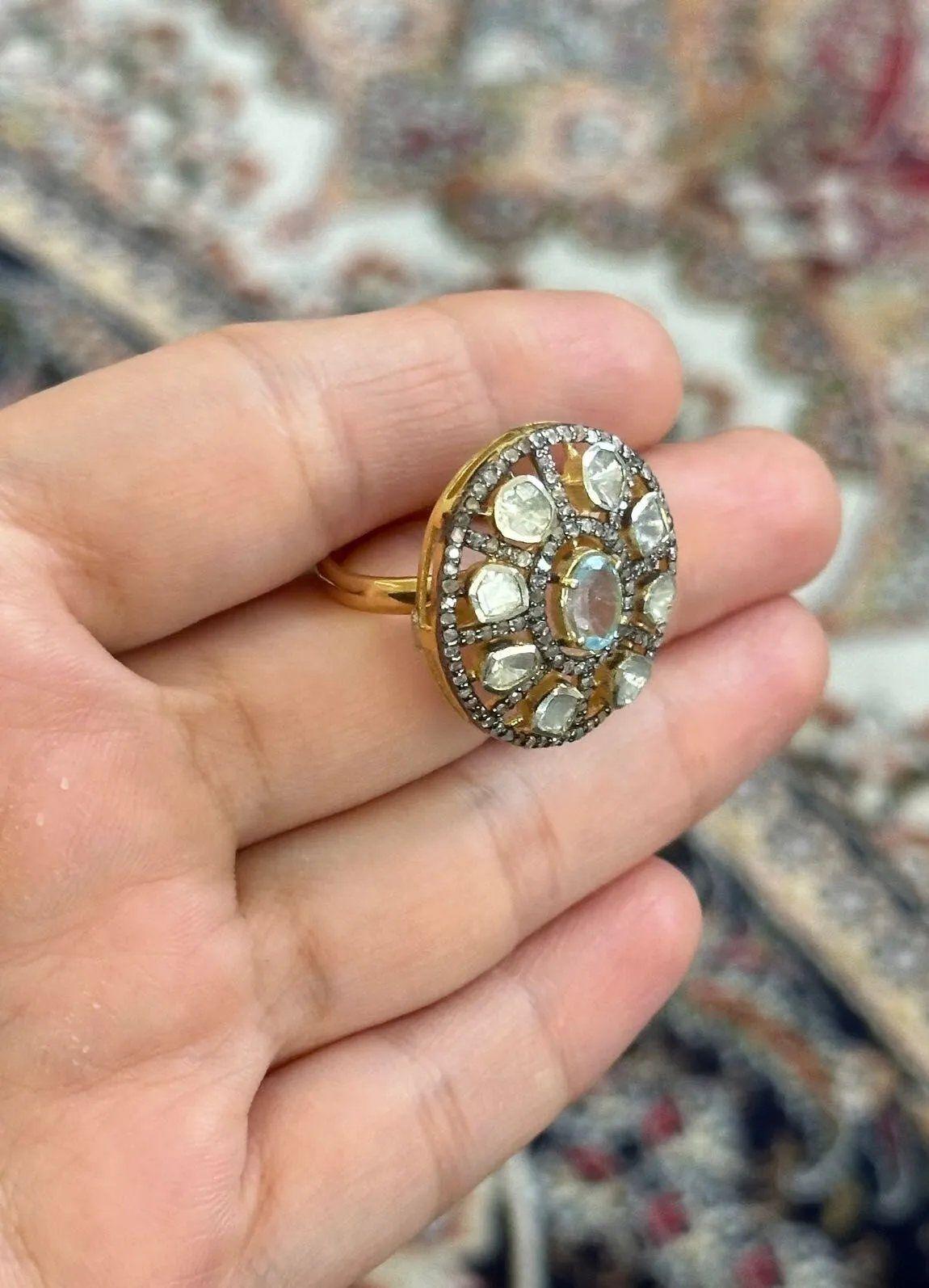 Mavi Topaz Yüzük #4 2