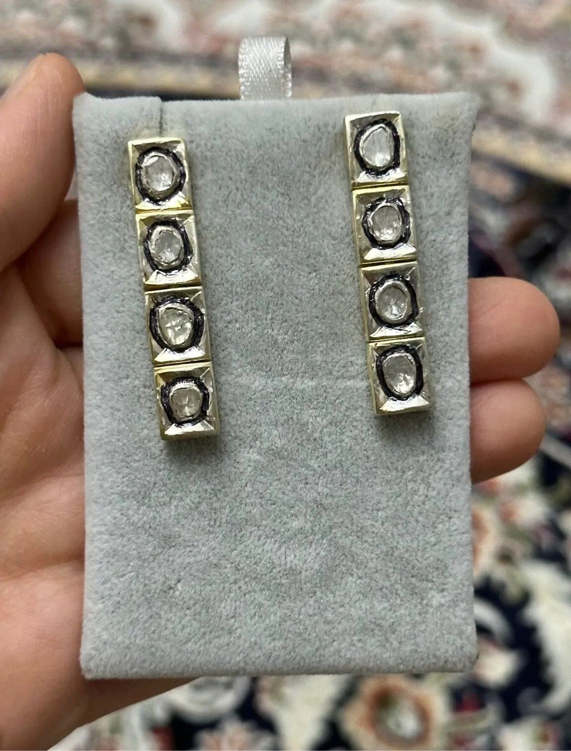 Sade Elmas Küpe #83 4