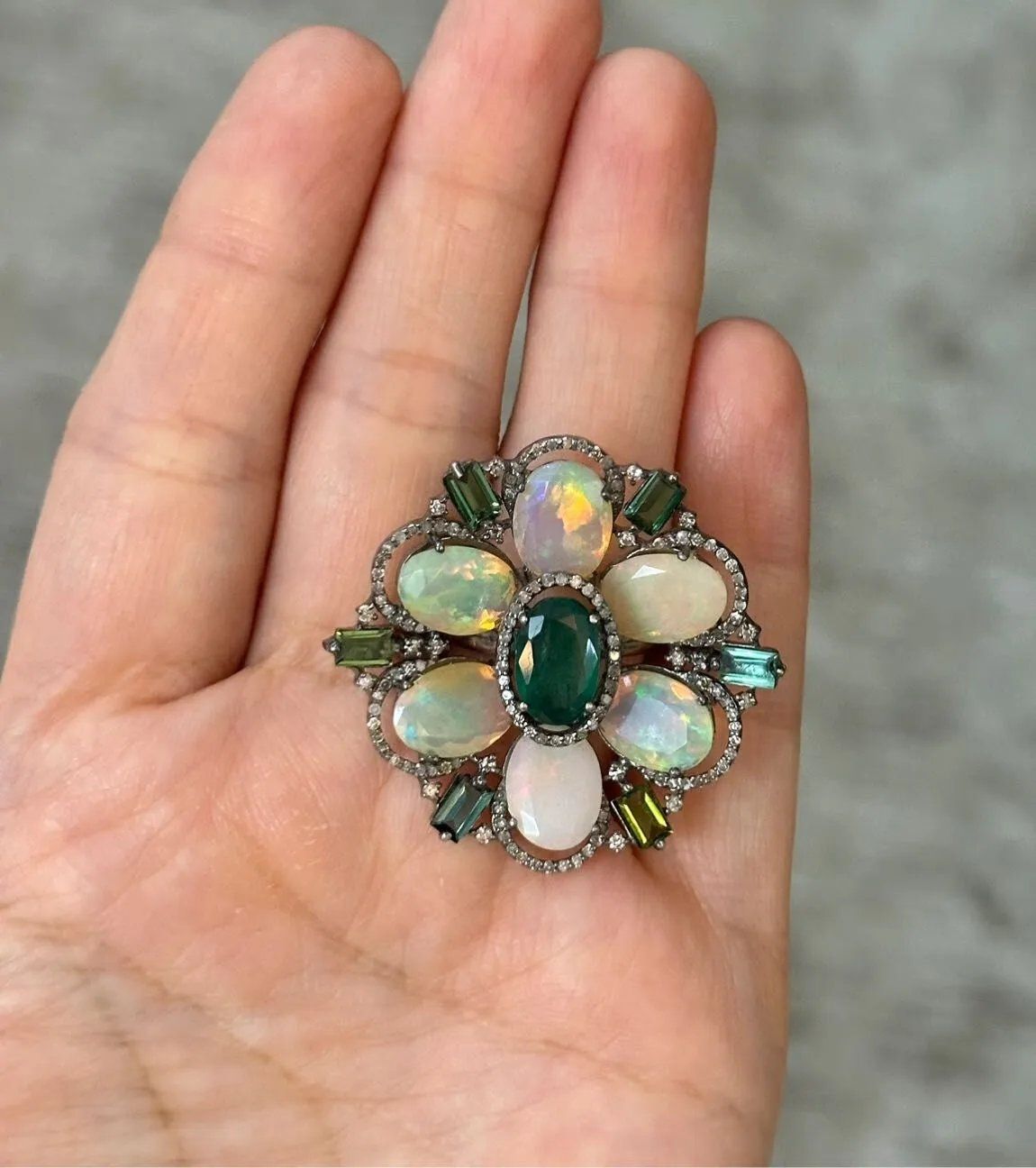 Zümrüt Opal Yüzük #2 5