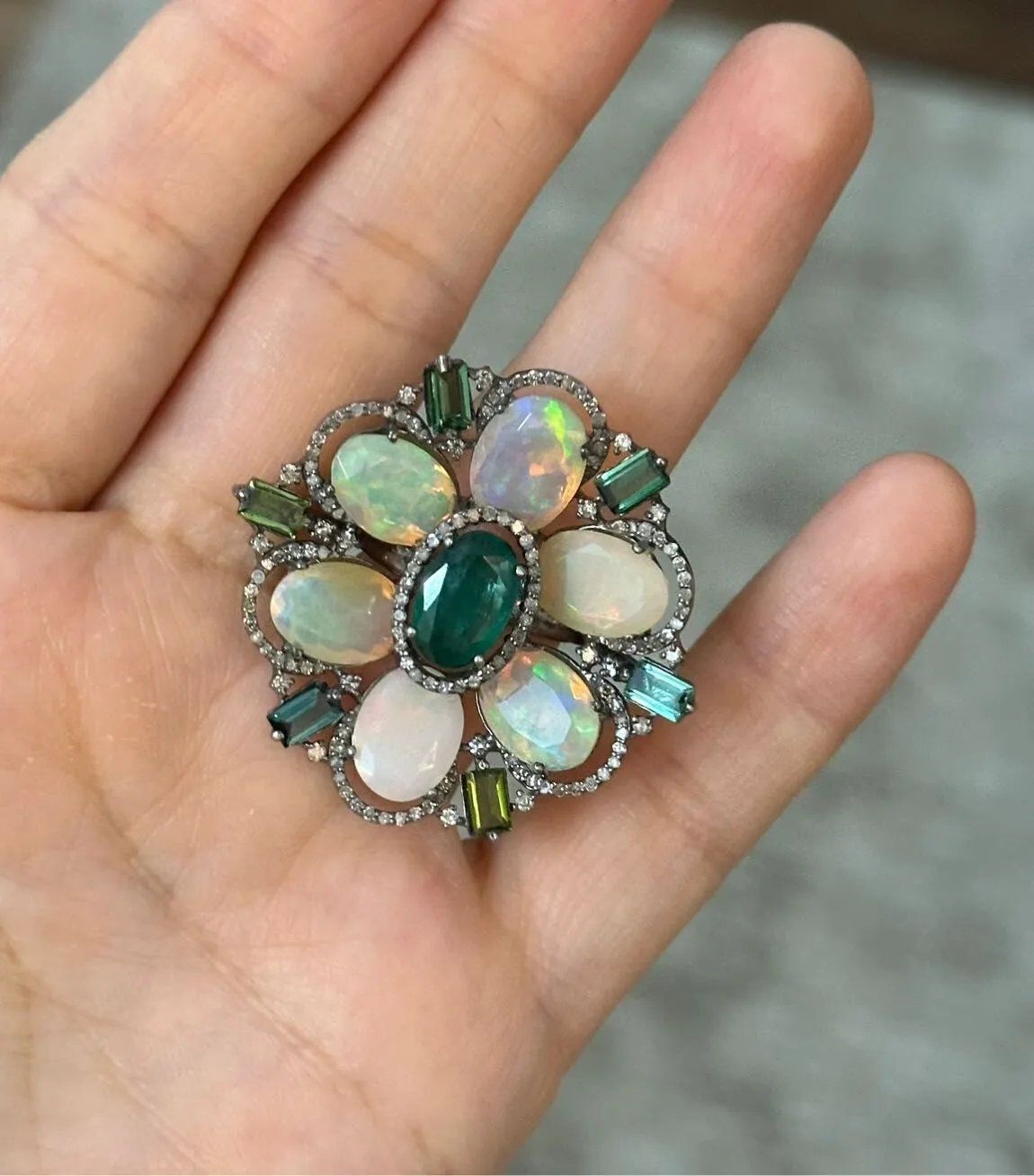 Zümrüt Opal Yüzük #2 6