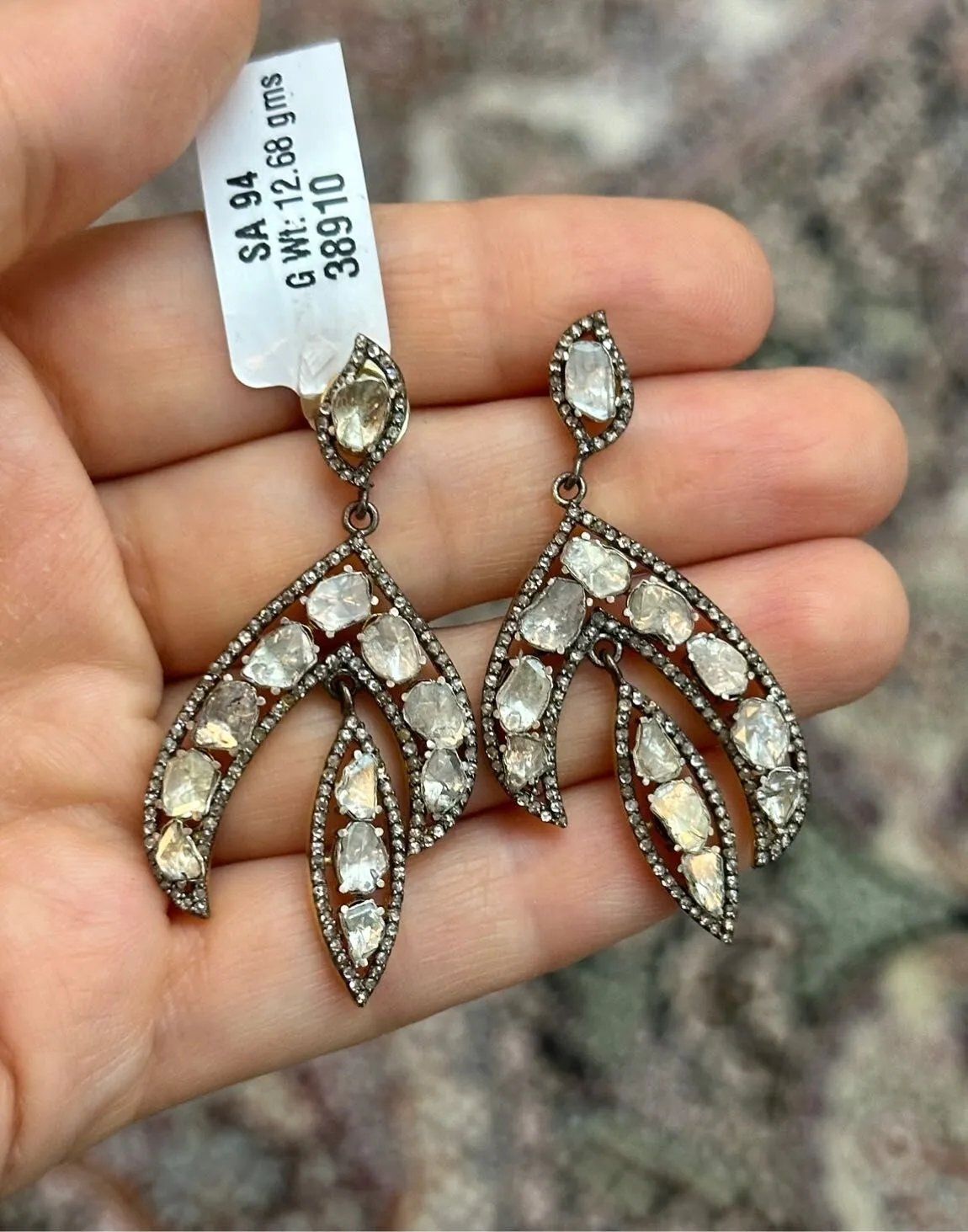 Sade Elmas Küpe #84 4