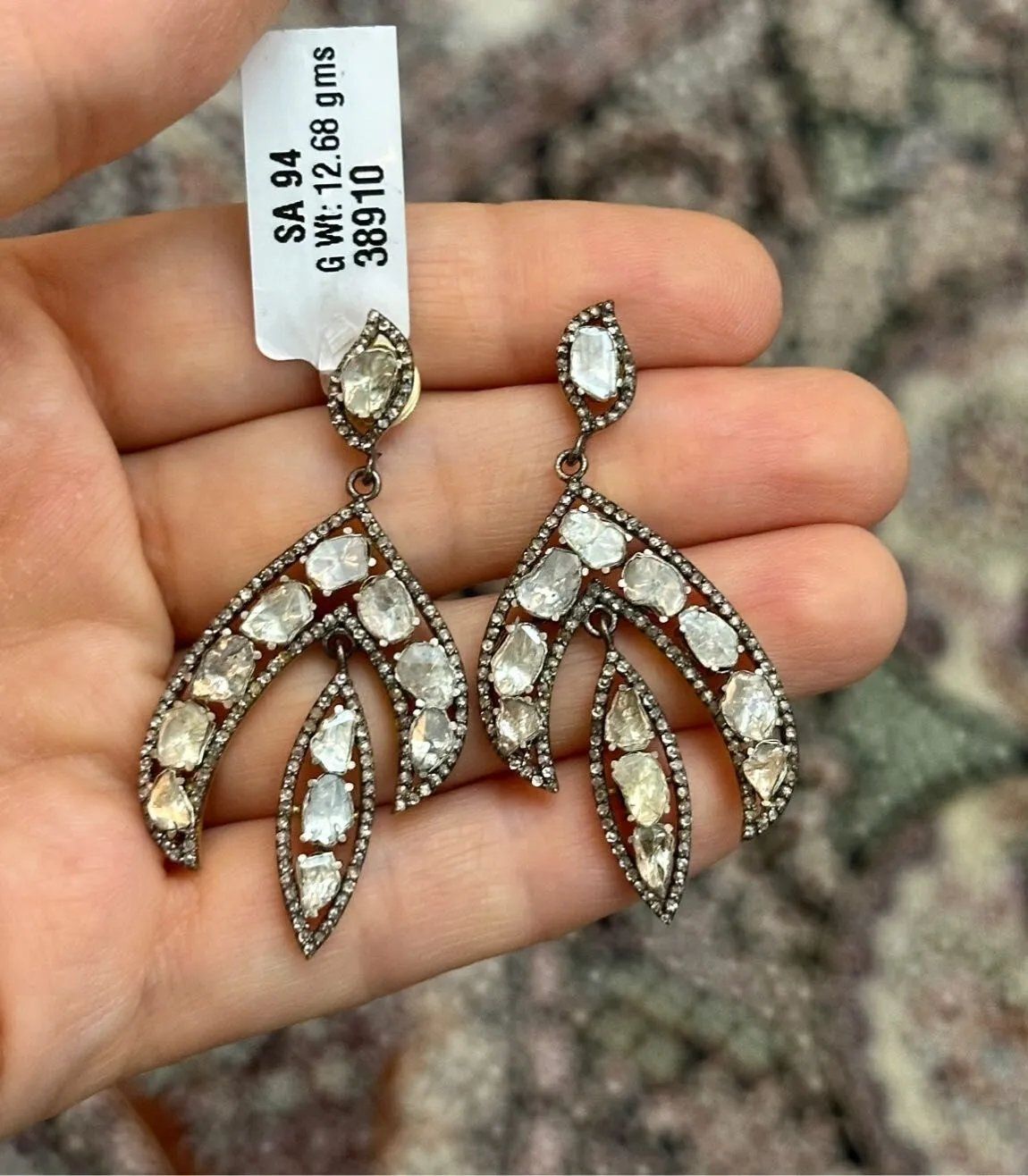 Sade Elmas Küpe #84 5