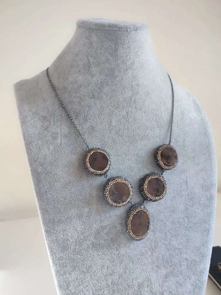Druzy Taş Kolye
