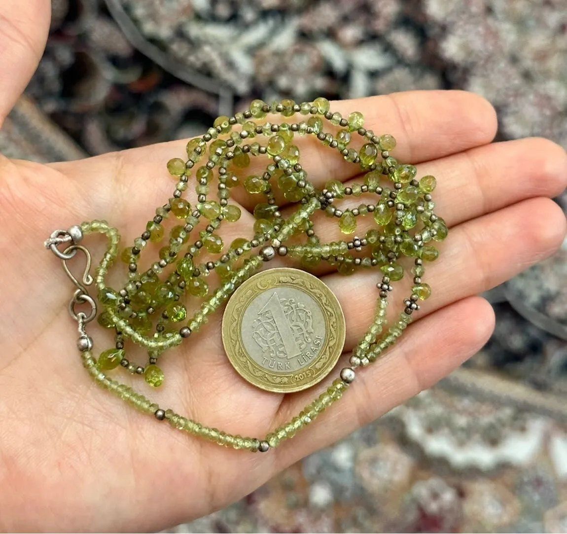 Peridot-Zebercet Kolye