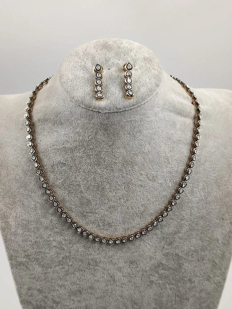 Elmas Kolye ve Küpe Set #2 5