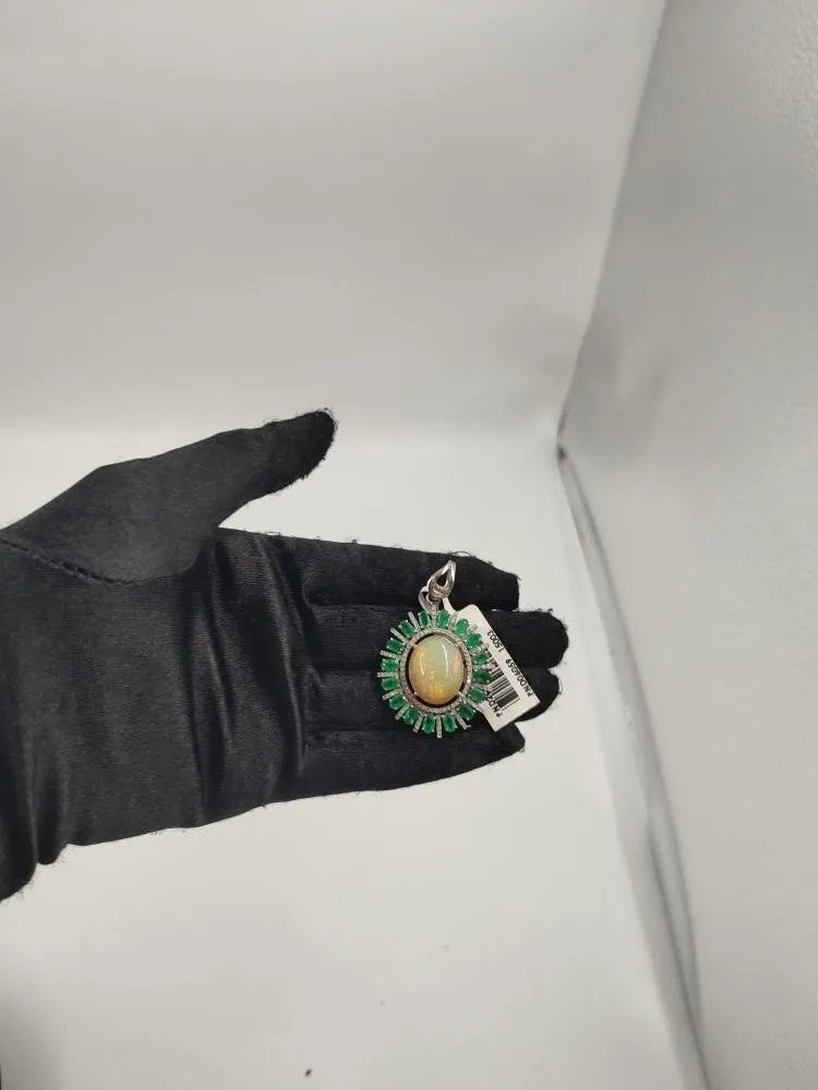 Opal Zümrüt Kolye Ucu