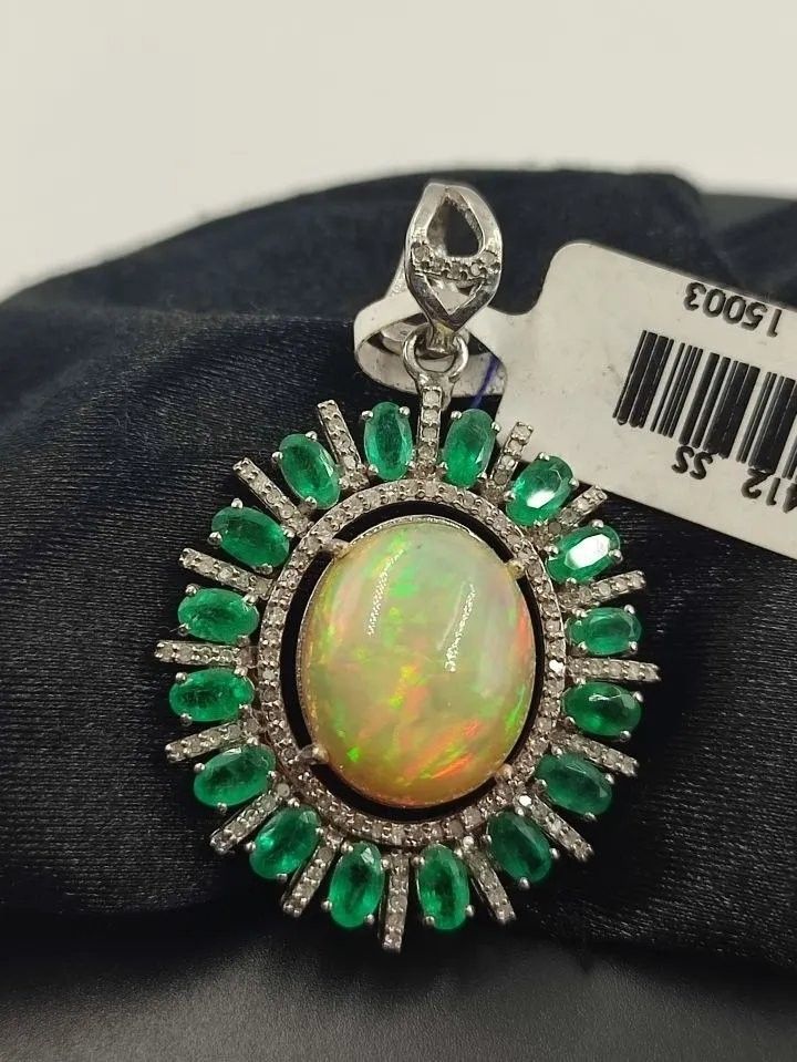 Opal Zümrüt Kolye Ucu 4