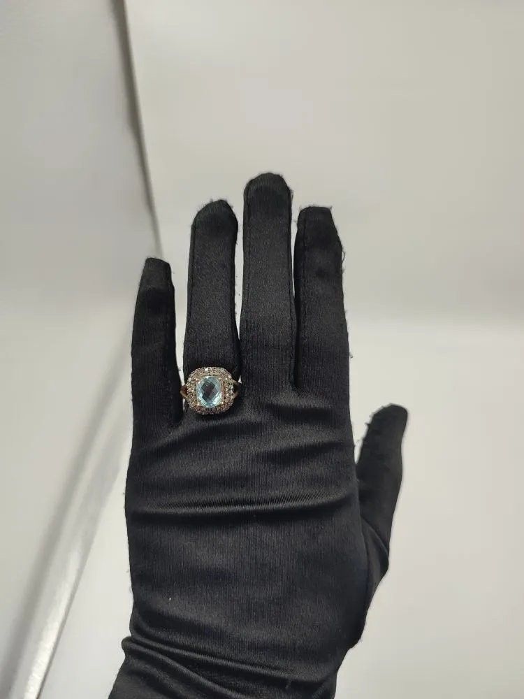 Mavi Topaz Yüzük #9