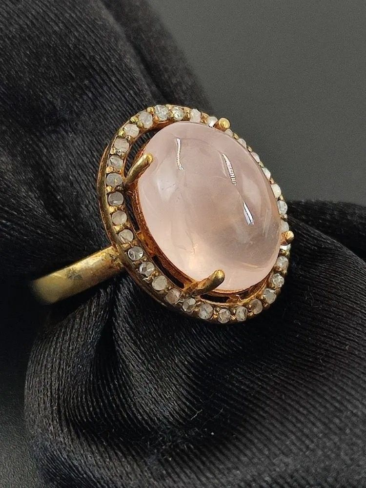 Pembe Kuvars Yüzük #3 3