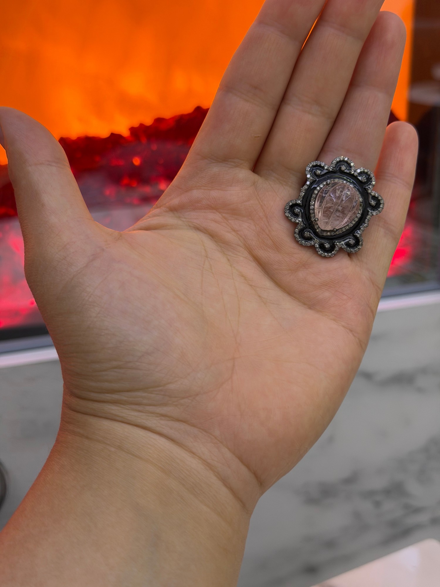 Pembe Turmalin Yüzük 4
