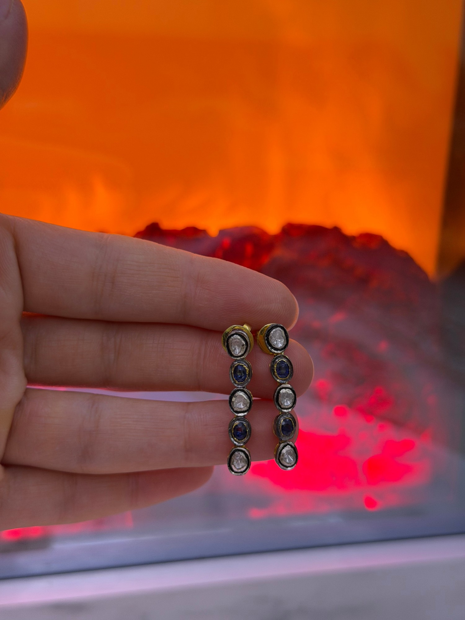 Safir Küpe #14 2