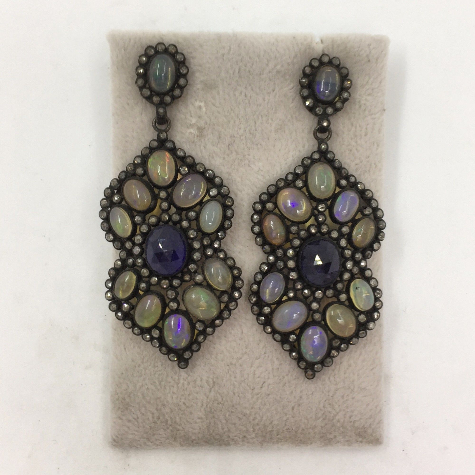 Safir Opal Küpe